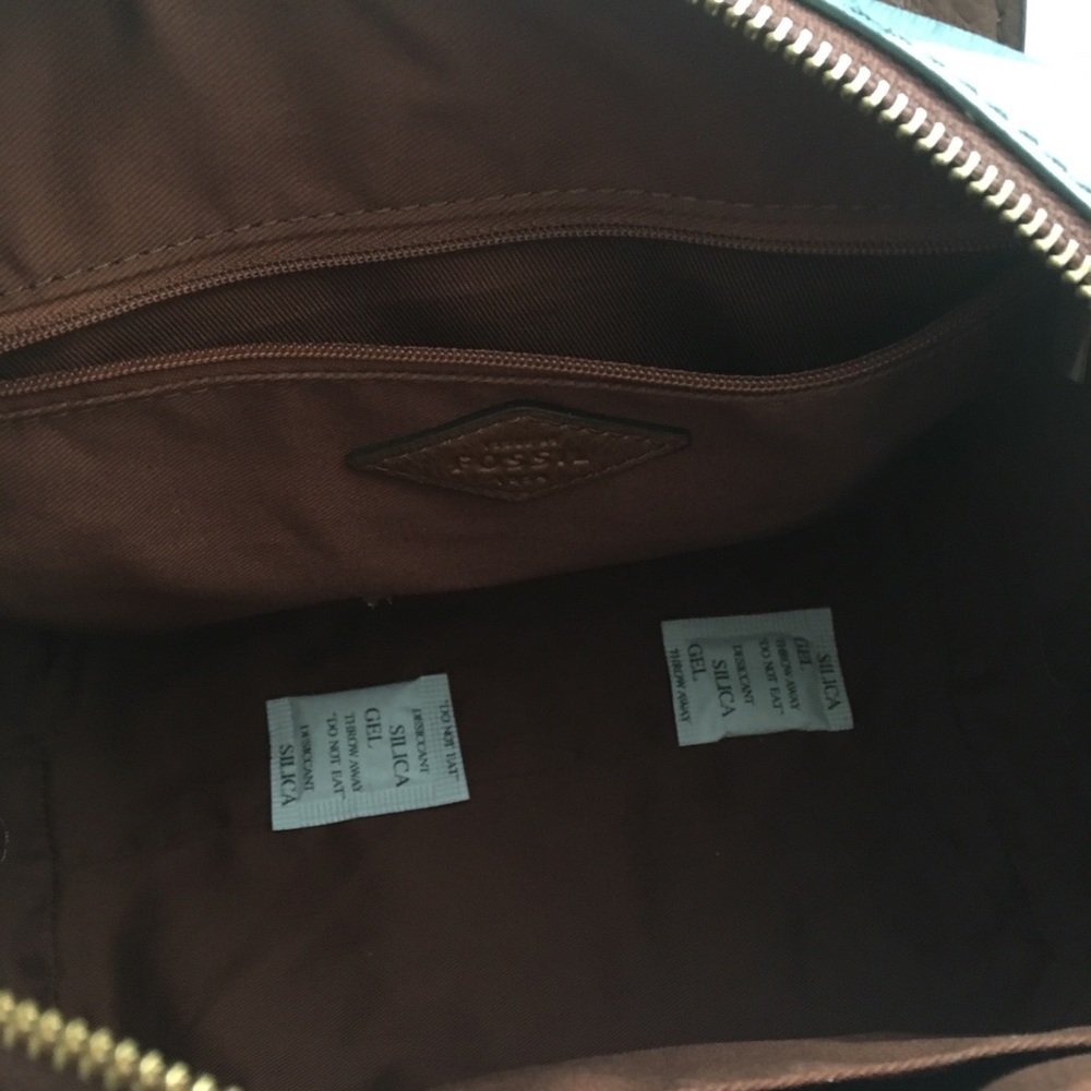 ⭐️NEW Fossil Fiona Chevron Satchel - Picture 3 of 8